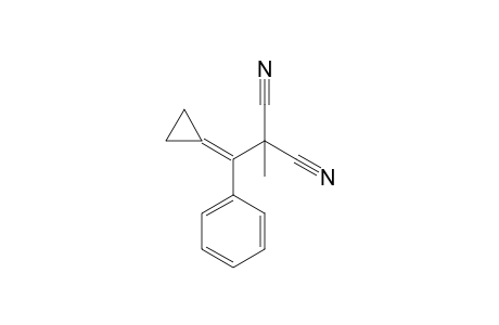 2-[cyclopropylidene(phenyl)methyl]-2-methyl-malononitrile