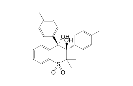 3,4-Dihydro-3,4-dihydroxy-2,2-dimethyl-3,4-trans-di(4-methylphenyl)-2H-1-benzothiopyran 1,1-dioxide