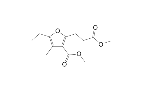 5-Ethyl-2-(3-keto-3-methoxy-propyl)-4-methyl-furan-3-carboxylic acid methyl ester