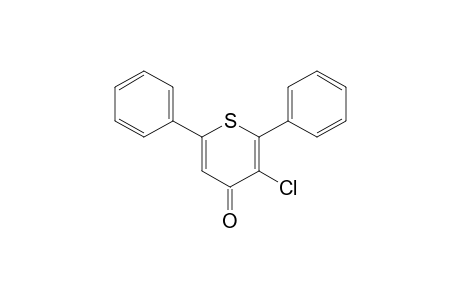 3-chloro-2,6-diphenyl-4H-thiopyran-4-one