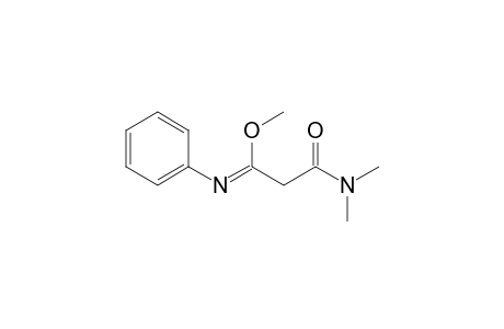 3-Methoxy-3-(phenylimino)-N,N-dimethylpropanamide