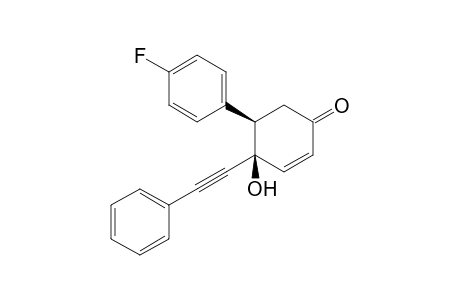 (4R*,5R*)-5-(4-Fluorophenyl)-4-hydroxy-4-(phenylethynyl)-2-cyclohexenone