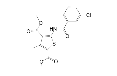 dimethyl 5-[(3-chlorobenzoyl)amino]-3-methyl-2,4-thiophenedicarboxylate