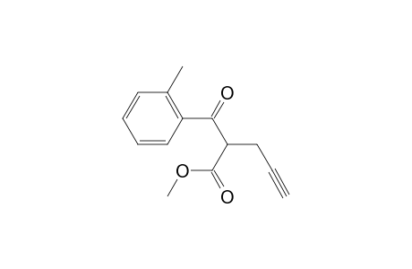 Methyl 2-(2-methylbenzoyl)pent-4-ynoate