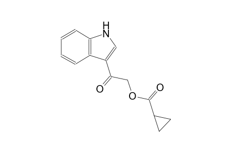 2-(1H-indol-3-yl)-2-oxoethyl cyclopropanecarboxylate