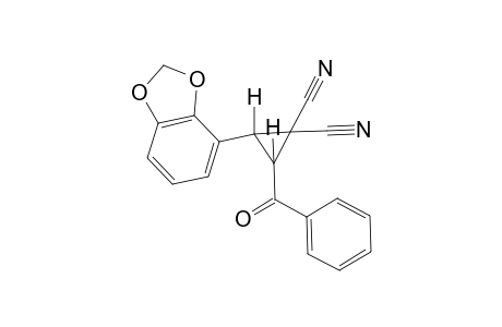 1-Benzoyl-2-[(2',3'-methylenedioxy)phenyl]-3,3-dicyanocyclopropane
