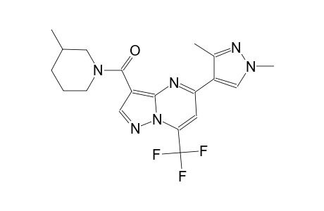 5-(1,3-dimethyl-1H-pyrazol-4-yl)-3-[(3-methyl-1-piperidinyl)carbonyl]-7-(trifluoromethyl)pyrazolo[1,5-a]pyrimidine