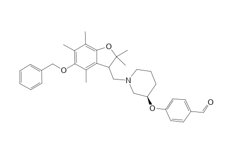 4-[N-[(3R/S)-2,3-Dihydro-5-benzyloxy-2,2,4,6,7-pentamethylbenzofuran-3-ylmethyl)-(2S)-pyrrolidin-2-ylmethoxy]benzaldehyde