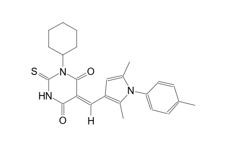 (5Z)-1-cyclohexyl-5-{[2,5-dimethyl-1-(4-methylphenyl)-1H-pyrrol-3-yl]methylene}-2-thioxodihydro-4,6(1H,5H)-pyrimidinedione