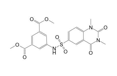 dimethyl 5-{[(1,3-dimethyl-2,4-dioxo-1,2,3,4-tetrahydro-6-quinazolinyl)sulfonyl]amino}isophthalate