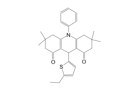9-(5-ethyl-2-thienyl)-3,3,6,6-tetramethyl-10-phenyl-3,4,6,7,9,10-hexahydro-1,8(2H,5H)-acridinedione