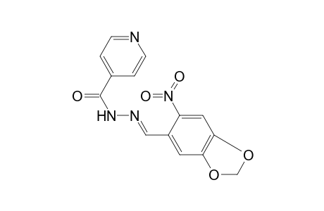 N'-[(E)-(6-Nitro-1,3-benzodioxol-5-yl)methylidene]isonicotinohydrazide