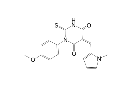 (5Z)-1-(4-methoxyphenyl)-5-[(1-methyl-1H-pyrrol-2-yl)methylene]-2-thioxodihydro-4,6(1H,5H)-pyrimidinedione