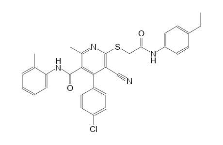 3-pyridinecarboxamide, 4-(4-chlorophenyl)-5-cyano-6-[[2-[(4-ethylphenyl)amino]-2-oxoethyl]thio]-2-methyl-N-(2-methylphenyl)-