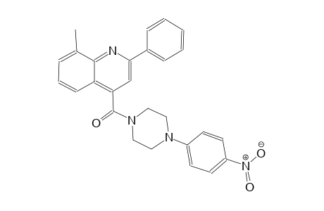 8-methyl-4-{[4-(4-nitrophenyl)-1-piperazinyl]carbonyl}-2-phenylquinoline