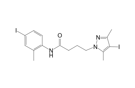 1H-Pyrazole-1-butanamide, 4-iodo-N-(4-iodo-2-methylphenyl)-3,5-dimethyl-