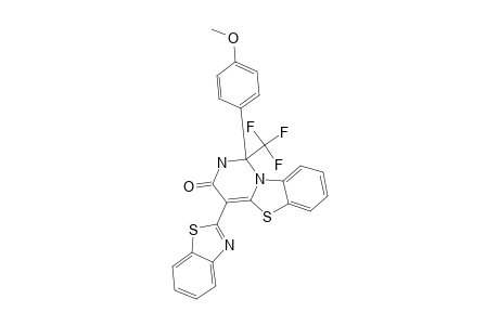 1-(4-METHOXYPHENYL)-4-(2-BENZOTHIAZOLYL)-1-TRIFLUOROMETHYL-2,3-DIHYDRO-1-H-PYRIMIDO-[6.1-B]-[1.3]-BENZOTHIAZOL-3-ONE