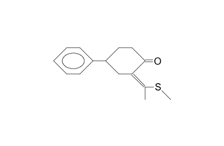 (Z)-2-(1-Methylthio-ethylidene)-4-phenyl-cyclohexanone