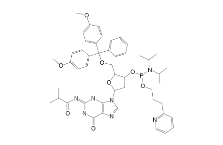 N2-ISOBUTYRYL-5'-O-(4,4'-DIMETHOXYTRITYL)-3'-O-(N,N-DIISOPROPYLAMINO)-[3-(2-PYRIDYL)-1-PROPYLOXY]-PHOSPHINYL-2'-DEOXYGUANOSINE