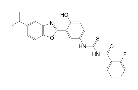 N-(2-fluorobenzoyl)-N'-[4-hydroxy-3-(5-isopropyl-1,3-benzoxazol-2-yl)phenyl]thiourea