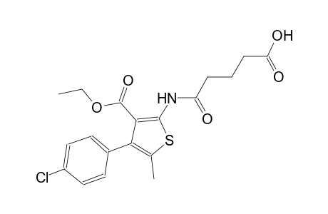 5-{[4-(4-chlorophenyl)-3-(ethoxycarbonyl)-5-methyl-2-thienyl]amino}-5-oxopentanoic acid