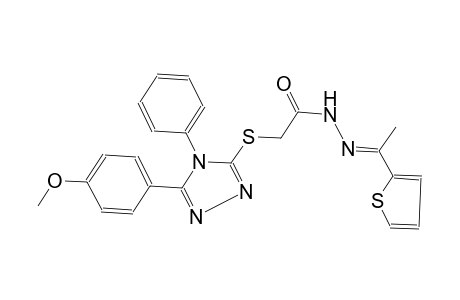 acetic acid, [[5-(4-methoxyphenyl)-4-phenyl-4H-1,2,4-triazol-3-yl]thio]-, 2-[(E)-1-(2-thienyl)ethylidene]hydrazide