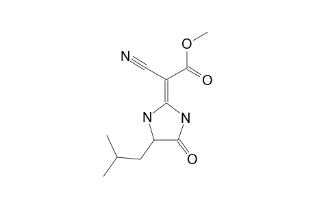 (2Z)-2-cyano-2-(4-isobutyl-5-keto-imidazolidin-2-ylidene)acetic acid methyl ester