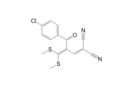 2-[2-(4-chlorobenzoyl)-3,3-bis(methylsulfanyl)prop-2-enylidene]propanedinitrile