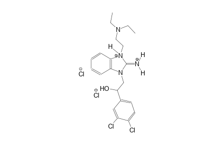 3-[2-(3,4-dichlorophenyl)-2-hydroxyethyl]-1-[2-(diethylamino)ethyl]-2-iminio-2,3-dihydro-1H-benzimidazol-1-ium dichloride