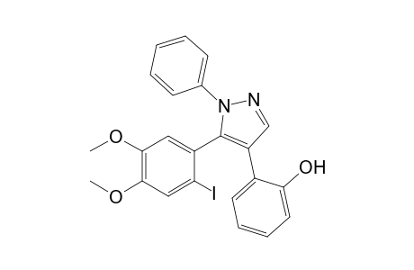 5-(4,5-Dimethoxy-2-iodophenyl)-4-(2-hydroxyphenyl)-1-phenylpyrazole