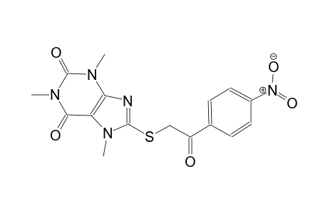 1,3,7-trimethyl-8-{[2-(4-nitrophenyl)-2-oxoethyl]sulfanyl}-3,7-dihydro-1H-purine-2,6-dione