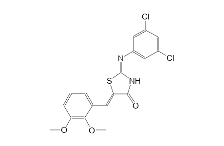 (2E,5Z)-2-[(3,5-dichlorophenyl)imino]-5-(2,3-dimethoxybenzylidene)-1,3-thiazolidin-4-one