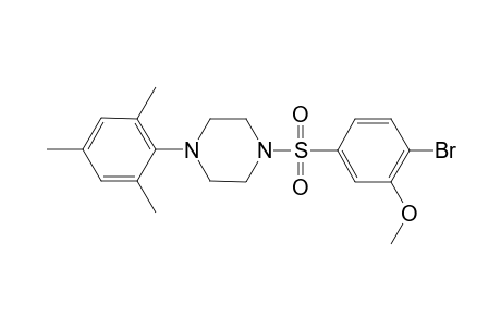 Piperazine, 1-[(4-bromo-3-methoxyphenyl)sulfonyl]-4-(2,4,6-trimethylphenyl)-