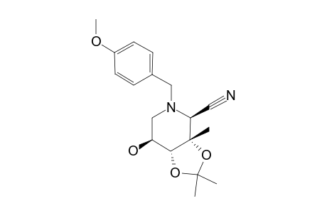 2,6-DIDEOXY-2,6-IMINO-3,4-O-ISOPROPYLIDENE-2-N-(4-METHOXYBENZYL)-3-C-METHYL-L-TALONONITRILE