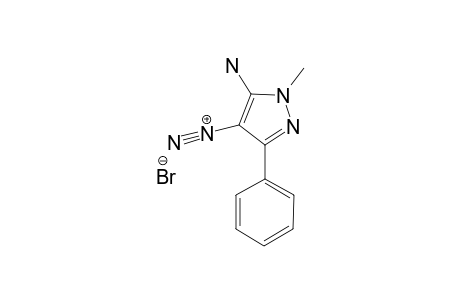 1-METHYL-3-PHENYL-5-AMINOPYRAZOLE-4-DIAZONIUMBROMIDE