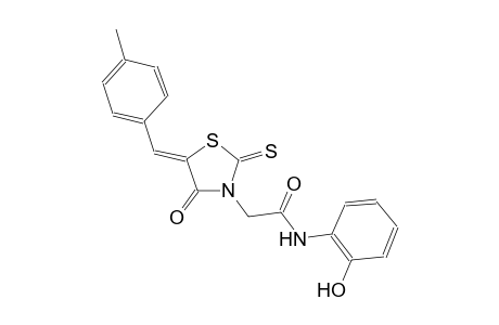3-thiazolidineacetamide, N-(2-hydroxyphenyl)-5-[(4-methylphenyl)methylene]-4-oxo-2-thioxo-, (5Z)-