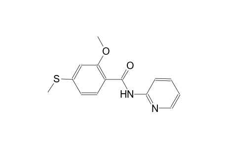 2-methoxy-4-(methylsulfanyl)-N-(2-pyridinyl)benzamide