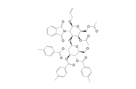 ALLYL-(2,3,4-TRI-O-PARA-TOLUOYL-BETA-D-GLUCOPYRANOSYL)-(1->3)-4,6-DI-O-ACETYL-2-DEOXY-2-PHTHALIMIDO-BETA-D-GALACTOPYRANOSIDE