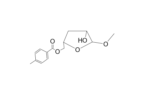 methyl 3-deoxy-5-O-(4-methylbenzoyl)pentofuranoside