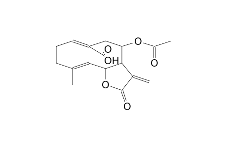 CYCLODECA[B]FURAN-6-CARBOXYLIC ACID, 4-(ACETYLOXY)-2,3,3A,4,5,8,9,11A-OCTAHYDRO-10-METHYL-3-METHYLENE-2-OXO-