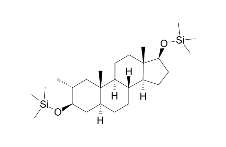 2.alpha.-Methyl-5.alpha.-androstan-3,17.beta.-diol TMS dev