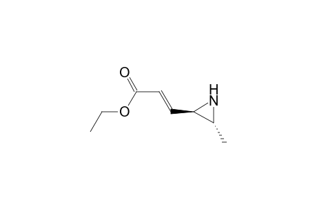 (E)-3-[(2R,3R)-3-methyl-2-aziridinyl]-2-propenoic acid ethyl ester