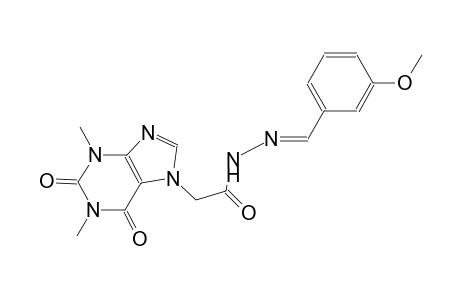 1H-purine-7-acetic acid, 2,3,6,7-tetrahydro-1,3-dimethyl-2,6-dioxo-, 2-[(E)-(3-methoxyphenyl)methylidene]hydrazide