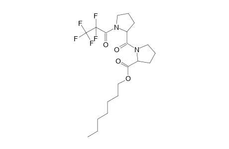 L-Prolyl-L-proline, N-pentafluoropropionyl-, heptyl ester