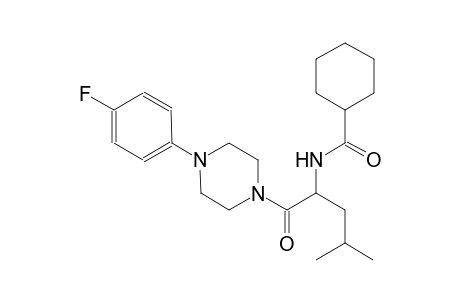 N-(1-{[4-(4-fluorophenyl)-1-piperazinyl]carbonyl}-3-methylbutyl)cyclohexanecarboxamide