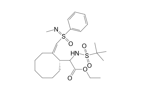 Ethyl (Z,Ss,2S,3R)-[2-(N-methyl-S-phenylsulfonimidoyl)methylene]cyclooctyl}-(2'-methylpropane-2'-sulfonylamino)-acetate