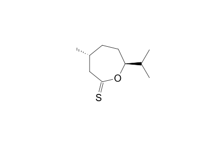 (4R,7S)-7-isopropyl-4-methyloxepane-2-thione