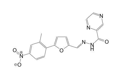 N'-{(E)-[5-(2-methyl-4-nitrophenyl)-2-furyl]methylidene}-2-pyrazinecarbohydrazide