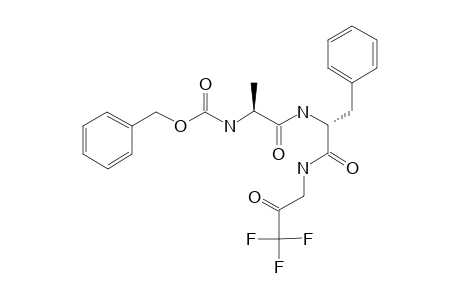 N(ALPHA)-(BENZYLOXYCARBONYL-L-ALANYL)-N-(3,3,3-TRIFLUORO-2-OXOPROPYL)-L-PHENYLALANAMIDE