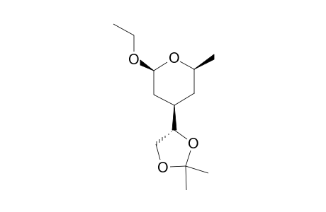 (2S,4R,6R)-2-ETHOXY-4-[(1S)-1,2-O-ISOPROPYLIDENE-1,2-DIHYDROXYETHYL]-6-METHYLTETRAHYDROPYRAN